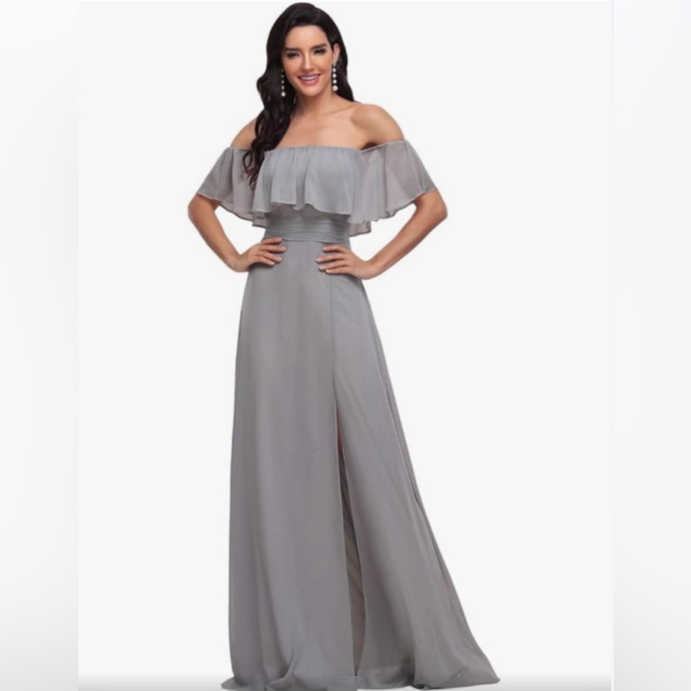 Ever-Pretty off the shoulder bridesmaid dress